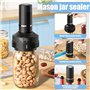 Scelleur Sous Vide pour Mason Jar,Scelleur de Bocaux Mason Électrique,Chargement de type C - Affichage LED - Compatible avec Ord