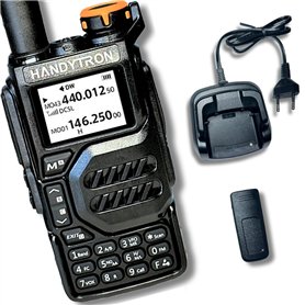 HANDYTRON UV-K9 Walkie Talkie - Radio VHF/UHF Double Bande - Walkie bi-directionnel 5 W et Longue portée pour la Construction de