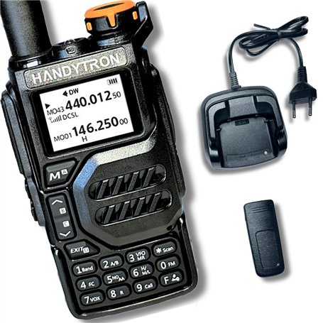 HANDYTRON UV-K9 Walkie Talkie - Radio VHF/UHF Double Bande - Walkie bi-directionnel 5 W et Longue portée pour la Construction de