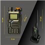 HANDYTRON UV-K9 Walkie Talkie - Radio VHF/UHF Double Bande - Walkie bi-directionnel 5 W et Longue portée pour la Construction de