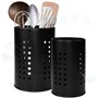 EUIEUT 2 Pcs Porte Ustensiles Cuisine en Acier Inox
