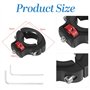 EUIEUT Support Guidon Vélo Support Vélo Fixation Go Pro 360°Pivotant 1/4 Mount Action Camera Guidon Pince à Vélo 1/4 Vis Fixatio
