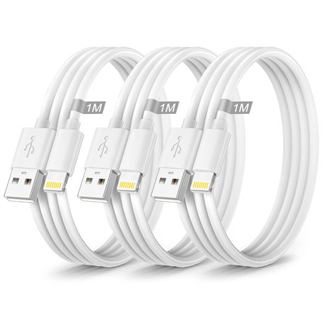 Câble iPhone 1M Lot de 3