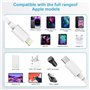 Cable iPhone USB C 2M 2Pack[Certifié MFi],Câble USB C vers Lightning 2M Long Cable Chargeur Rapide iPhone Cable Lightning USB C 