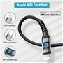 Câble USB C vers Lightning Câble Chargeur iPhone Charge Rapide Câble Lightning U