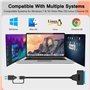Cable sata to usb Adaptateur usb sata Compatible avec les disques durs externes et internes Adaptateur SSD/HDD 2,5 3,5 pouces Co