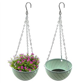 mimzemamz Pots de Fleurs à Suspendre - 2 Pièces Jardiniere Suspendue