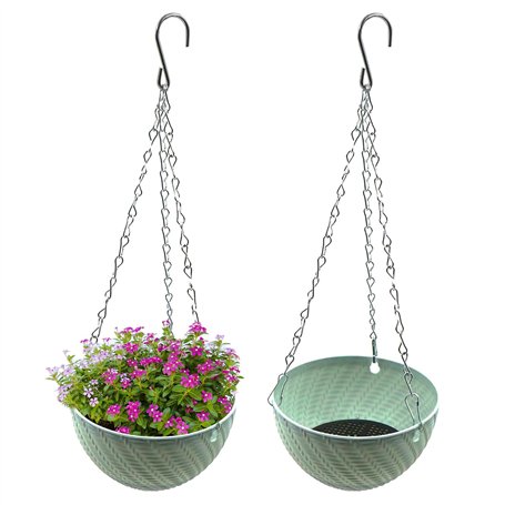 mimzemamz Pots de Fleurs à Suspendre - 2 Pièces Jardiniere Suspendue