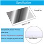 TSKDKIT 4 Pièces Miroirs Muraux Adhesif pour Salon Decoratif A4 Miroir Mural Decoratif Acrylique Miroir Autocollant pour Salle d