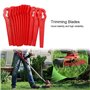 SDwfxd 200 Pièces Lames de Coupe-Herbe de Rechange, Lames de Coupe-Herbe Fiables et Sûres Universelles pour Coupe-Bordures de Ja