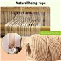 Zosenyer Corde Arbre à Chat, Corde de Jute 6mm, Approprié pour Faire Le Tissu d'arbre de Chat, Corde D'épée d'arbre de Chat pour
