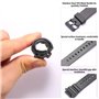 MCXGL Bracelet de montre en résine compatible avec Casio MRW-200H - Bracelet de rechange en caoutchouc noir pour homme et femme