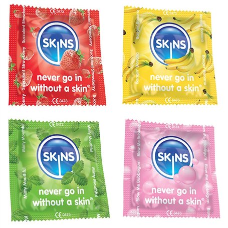 24 x Skins Préservatifs saveurs mixtes