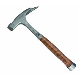 Peddinghaus 5130070000 Xstriker Marteau de plafonneurs face raboteux magnétique avec manche en cuir
