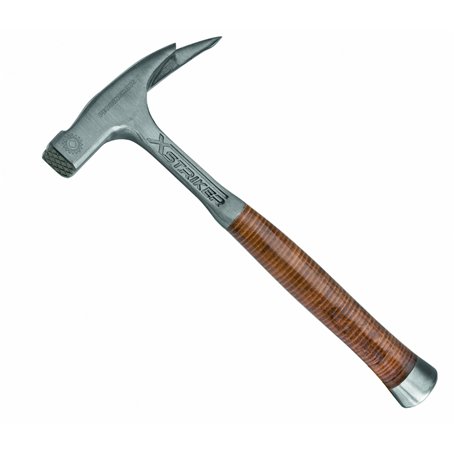 Peddinghaus 5130070000 Xstriker Marteau de plafonneurs face raboteux magnétique avec manche en cuir