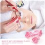 100 Pcs Bague Colle Extension de Cils, HASLED Accessoires Extension Cils, Accessoires Aiguille Tatouage, Gobelet à Anneaux en Pl