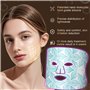 Lovsheme Masque de thérapie par lumière rouge pour le visage, masque de thérapie par la lumière à DEL, 5 modes d'éclairage, 432 