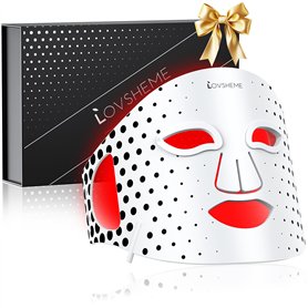 Lovsheme Masque facial LED – 3 modes de lumière