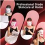 Lovsheme Masque facial LED – 3 modes de lumière, confort ultra doux, longueur d'onde précise, masque professionnel de thérapie p