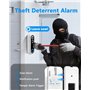 4MP Sonnette sans Fil avec Caméra Compatible avec Alexa, nicezing Exterieur Etanche Visiophone sans Fil avec Carillon, Message V