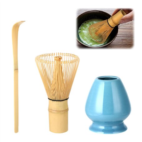 Wenrescry Kit Accessoire pour Cérémonie du Thé Matcha - Fouet en Bambou