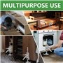 Lot de 2 vérins à bras entièrement en métal, ajusteur de hauteur de carrelage portable, capacité de charge de 400 kg, modèle de 