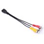 Tomost Câble USB vers 3 RCA USB 2.0 femelle vers 3 RCA mâle - Adaptateur pour caméscope AV - Cordon pour TV, PC, DVD (20 cm)