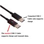Câble de charge double USB C Y - Câble USB vers double jack de type C - Câble de synchronisation de données pour téléphones port