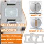 HUAREW Lot de 8 tampons de nettoyage de rechange pour Ecovacs Winbot W1 W1 Pro, Lavable Réutilisable Rechange, Chiffons lavables