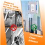 HUAREW Lot de 8 tampons de nettoyage de rechange pour Ecovacs Winbot W1 W1 Pro, Lavable Réutilisable Rechange, Chiffons lavables