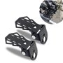 jiele 2pcs Pédale Arrière Repose-Pied Essieu Acier Antidérapant pour Bicyclette Universel