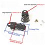 jiele 2pcs Pédale Arrière Repose-Pied Essieu Acier Antidérapant pour Bicyclette Universel