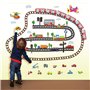 12 feuilles d'autocollants pour véhicules pour enfants, autocollants de transport amusants pour enfants avec voitures, avion, tr