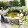 Tiberham Lot de 8 boules creuses réfléchissantes en acier inoxydable pour jardin et maison 42 à 200 mm