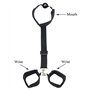 Ensemble de Menottes Bandage Sexy Adulte Jeu Jouets Sexuels Bracelet Collier Tour de Cou SM Jouet érotique Sexy pour Couples BDS