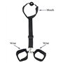 Ensemble de Menottes Bandage Sexy Adulte Jeu Jouets Sexuels Bracelet Collier Tour de Cou SM Jouet érotique Sexy pour Couples BDS
