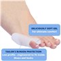 Bunionette Correcteur, 4X Correcteur Petit Orteil Silicone Gel pour Hommes et femmes, Prothese Attelle Bunionette pour Marteau O
