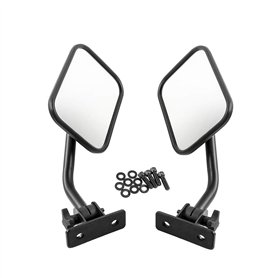 Carrfan Rétroviseurs latéraux Rétroviseurs 4x4 pour rétroviseurs Tout-Terrain à Ouverture Rapide pour Jeep Wrangler