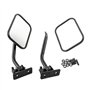 Carrfan Rétroviseurs latéraux Rétroviseurs 4x4 pour rétroviseurs Tout-Terrain à Ouverture Rapide pour Jeep Wrangler