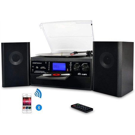 DIGITNOW! Tourne-Disque Bluetooth Viny pour CD