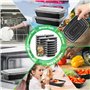 Lot de 50 boîtes de conservation portables pour repas de 900ml avec couvercles passent au micro-ondes au lave-vaisselle et au co