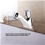 FTVOGUE Robinet d'évier de Salle de Bain, Robinets de lavabo, Chromé Robinetterie Mitigeur Cascade