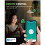 GreenSun Prise Connectée 16A 2,4GHz Prise Connectée Alexa Minuteur Prise Electrique, Prise programmable avec Mesure de Consommat