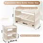 YBCCBY Casier à Vin Range Bouteilles Horizontal Porte-Bouteilles à 3 Niveaux Casier à Vin Étagère à Bouteilles Empilable Casier 