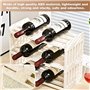 YBCCBY Casier à Vin Range Bouteilles Horizontal Porte-Bouteilles à 3 Niveaux Casier à Vin Étagère à Bouteilles Empilable Casier 