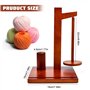 Porte Fil en Bois pour Tricot Support de Pelote de Fil Magnétique Support Pelote de Laine Support de