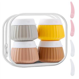 YBCCBY 4PCS Contenants de Voyage pour Produits de Toilette