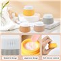 YBCCBY 4PCS Contenants de Voyage pour Produits de Toilette, Contenants Cosmétiques Vide Silicone avec Sac Transparent et Spatule