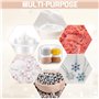 YBCCBY 4PCS Contenants de Voyage pour Produits de Toilette, Contenants Cosmétiques Vide Silicone avec Sac Transparent et Spatule