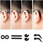 24 Paires Oreille de Lunettes Supports de Lunettes en Silicone Antidérapant pour Lunettes Crochets d'oreille de Lunettes Poignée